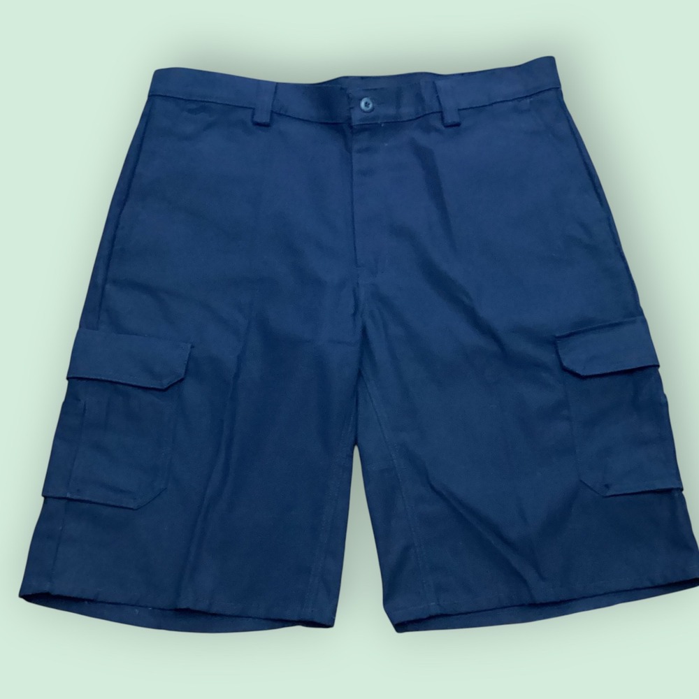 Dickies Mens WP090 Navy Blue Relaxed Fit Work Cargo Shorts Size 38 x 12 Inseam